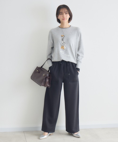 KATHARINE ROSS（キャサリンロス）の「【KATHARINE ROSS】14Gジャガードプルオーバー（ニット/セーター・レディース・ライトグレー/オフホワイト・FREE）」の10枚目の写真