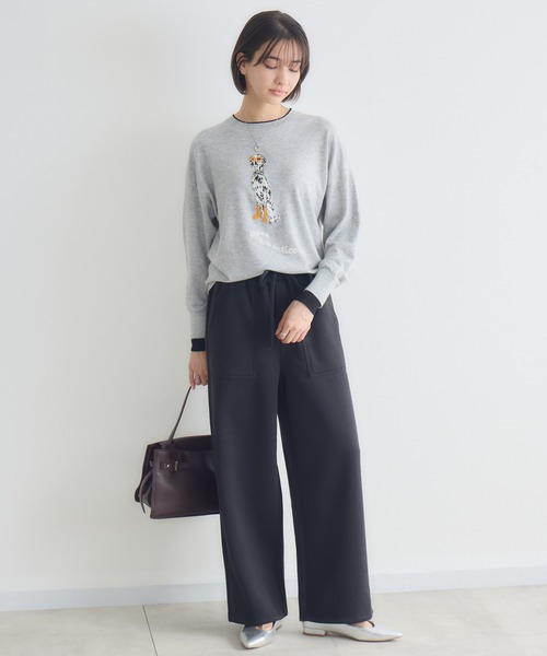 KATHARINE ROSS（キャサリンロス）の「【KATHARINE ROSS】14Gジャガードプルオーバー（ニット/セーター・レディース・ライトグレー/オフホワイト・FREE）」の11枚目の写真