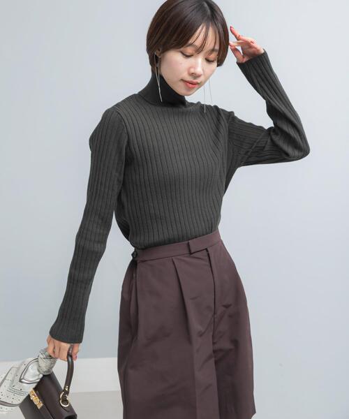 【NEW】アーバンリサーチ ロッソ（URBAN RESEARCH ROSSO）/エクストラファインリブタートルニット セール】エクストラファインリブタートルニット（ニット/セーター