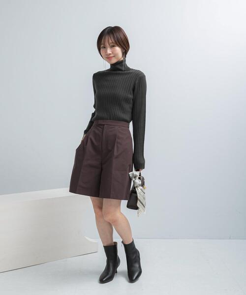 セール】エクストラファインリブタートルニット（ニット/セーター