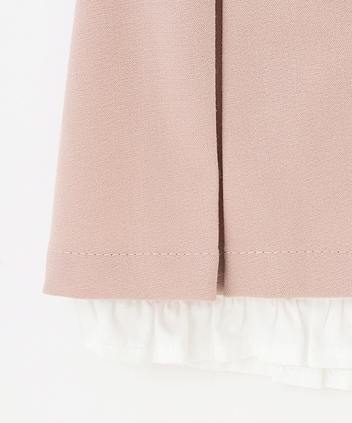 Lycee mine（リセマイン）の「【Lycee mine バレエシリーズ】タックプリーツスカート(インパン付き)（スカート・キッズ・ベージュ/チャコール/ピンク/オフホワイト・140cm/150cm/100cm/110cm/120cm/130cm）」の12枚目の写真