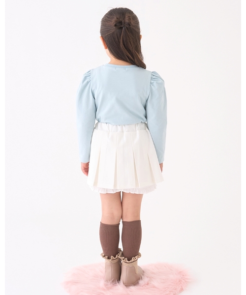 Lycee mine（リセマイン）の「【Lycee mine バレエシリーズ】タックプリーツスカート(インパン付き)（スカート・キッズ・ベージュ/チャコール/ピンク/オフホワイト・140cm/150cm/100cm/110cm/120cm/130cm）」の22枚目の写真