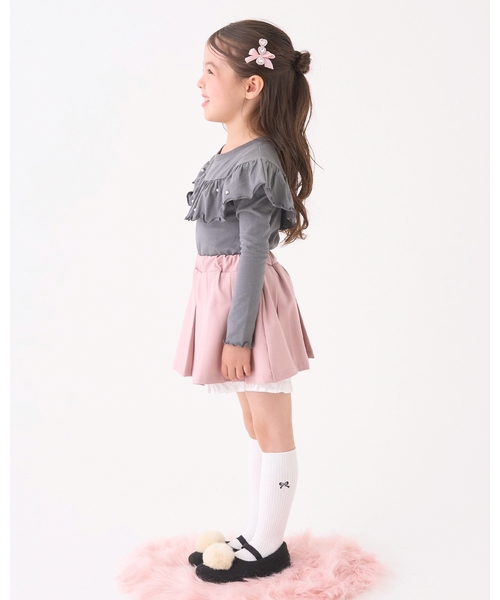 Lycee mine(リセマイン)の「【Lycee mine バレエシリーズ】タックプリーツスカート(インパン付き)【子供服】【キッズ】【女の子】(スカート・キッズ・ベージュ/チャコール/ピンク/オフホワイト・140cm/150cm/100cm/110cm/120cm/130cm)」の17枚目の写真