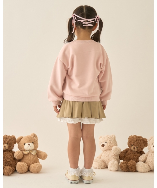 Lycee mine（リセマイン）の「【Lycee mine バレエシリーズ】タックプリーツスカート(インパン付き)【子供服】【キッズ】【女の子】（スカート・キッズ・ベージュ/チャコール/ピンク/オフホワイト・140cm/150cm/100cm/110cm/120cm/130cm）」の7枚目の写真