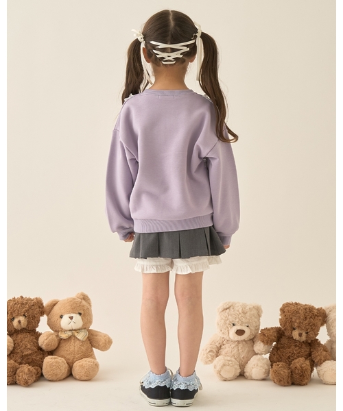 Lycee mine（リセマイン）の「【Lycee mine バレエシリーズ】タックプリーツスカート(インパン付き)【子供服】【キッズ】【女の子】（スカート・キッズ・ベージュ/チャコール/ピンク/オフホワイト・140cm/150cm/100cm/110cm/120cm/130cm）」の13枚目の写真