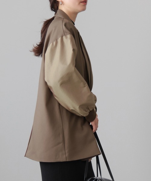 Bou Jeloud(ブージュルード)の「ミリタリーテーラードジャケット(テーラードジャケット・レディース・モカ/ブラック・38)」の7枚目の写真