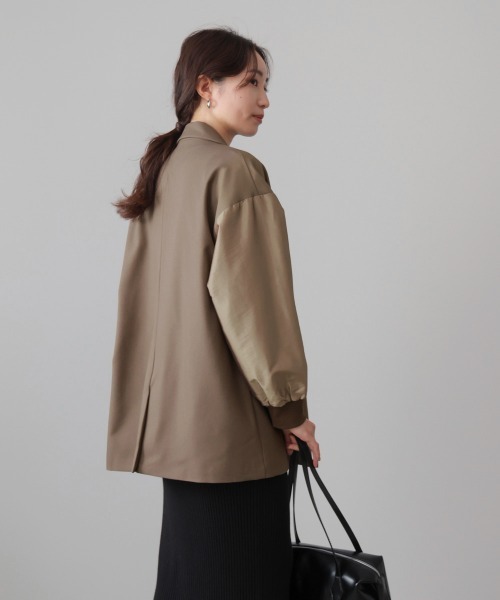 Bou Jeloud(ブージュルード)の「ミリタリーテーラードジャケット(テーラードジャケット・レディース・モカ/ブラック・38)」の11枚目の写真