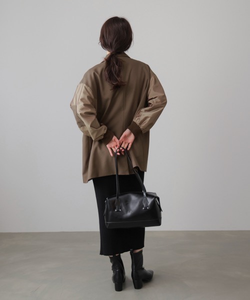 Bou Jeloud(ブージュルード)の「ミリタリーテーラードジャケット(テーラードジャケット・レディース・モカ/ブラック・38)」の13枚目の写真