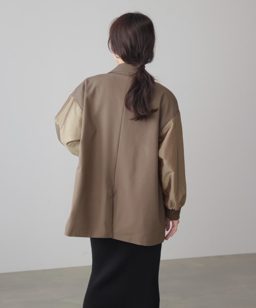 Bou Jeloud(ブージュルード)の「ミリタリーテーラードジャケット(テーラードジャケット・レディース・モカ/ブラック・38)」の14枚目の写真