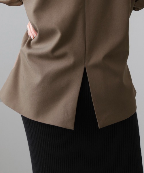 Bou Jeloud(ブージュルード)の「ミリタリーテーラードジャケット(テーラードジャケット・レディース・モカ/ブラック・38)」の18枚目の写真