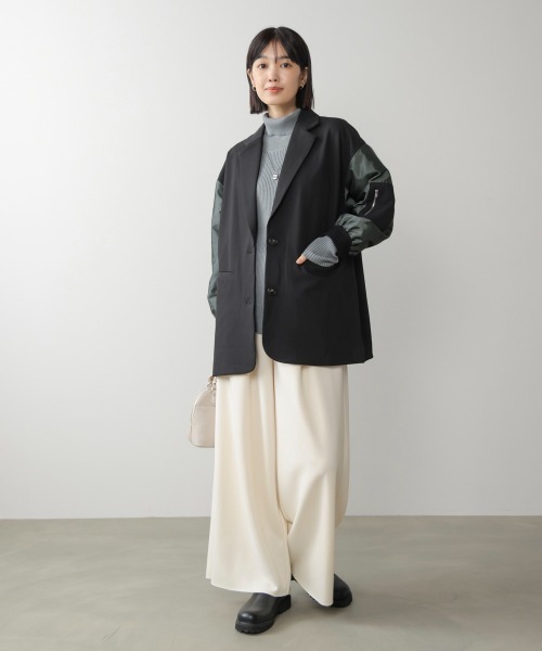 Bou Jeloud(ブージュルード)の「ミリタリーテーラードジャケット(テーラードジャケット・レディース・モカ/ブラック・38)」の20枚目の写真