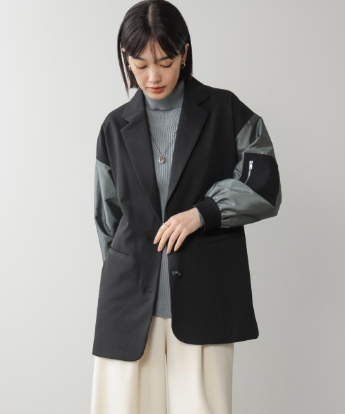 Bou Jeloud(ブージュルード)の「ミリタリーテーラードジャケット(テーラードジャケット・レディース・モカ/ブラック・38)」の22枚目の写真