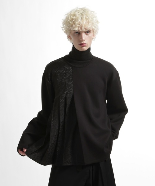 HARE（ハレ）の「アシメジャガードプリーツスウェット(HARE)（スウェット・メンズ・グレー/ブルー/ブラック・FREE）」の11枚目の写真