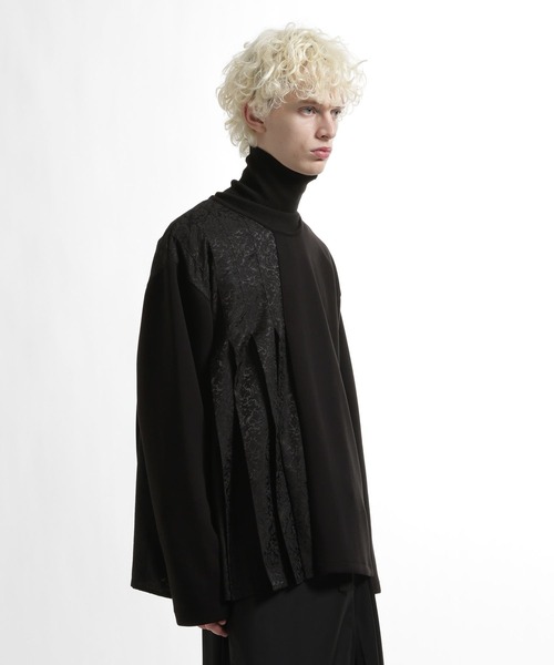 HARE（ハレ）の「アシメジャガードプリーツスウェット(HARE)（スウェット・メンズ・グレー/ブルー/ブラック・FREE）」の12枚目の写真