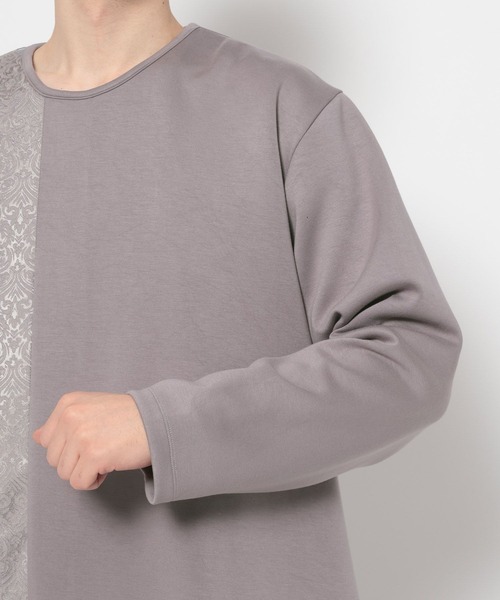 HARE（ハレ）の「アシメジャガードプリーツスウェット(HARE)（スウェット・メンズ・グレー/ブルー/ブラック・FREE）」の22枚目の写真