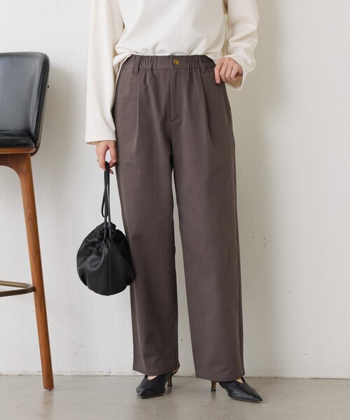 Jena espace merveilleux(ジェナ エスパスメルヴェイユ)の「【キレイ目カジュアル】ストレートチノパンツ(その他パンツ・レディース・アイボリー/ベージュ/チャコールグレー・FREE)」の1枚目の写真