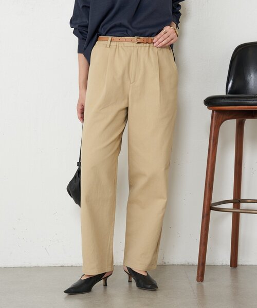 Jena espace merveilleux(ジェナ エスパスメルヴェイユ)の「【キレイ目カジュアル】ストレートチノパンツ(その他パンツ・レディース・アイボリー/ベージュ/チャコールグレー・FREE)」の7枚目の写真