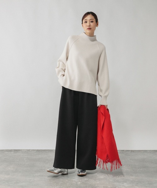 GLOBAL WORK(グローバルワーク)の「ダンボールワイドパンツ/636485(スウェットパンツ・レディース・ブラック/グレー・MEDIUM/LARGE)」の5枚目の写真