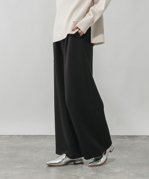 GLOBAL WORK(グローバルワーク)の「ダンボールワイドパンツ/636485(スウェットパンツ・レディース・ブラック/グレー・MEDIUM/LARGE)」の8枚目の写真