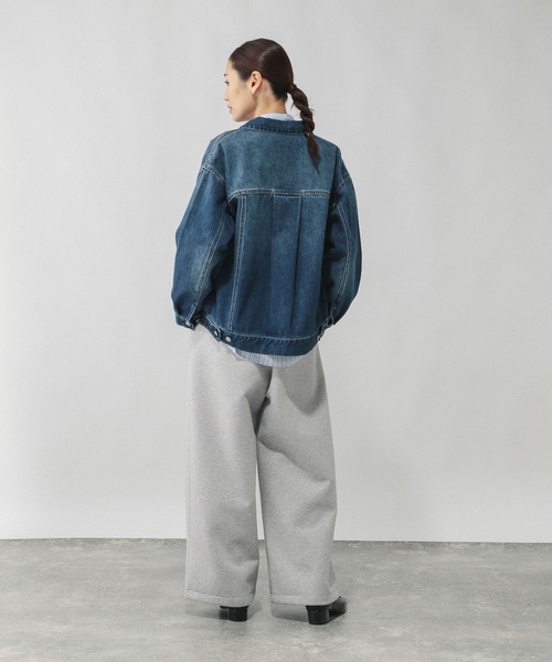 GLOBAL WORK(グローバルワーク)の「ダンボールワイドパンツ/636485(スウェットパンツ・レディース・ブラック/グレー・MEDIUM/LARGE)」の3枚目の写真