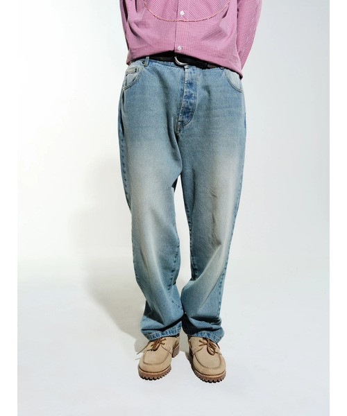 POP TRADING COMPANY（ポップトレーディングカンパニー）の「Pop Trading Company/ポップトレーディングカンパニー デニムパンツ DRS PANTS（その他パンツ・メンズ・ブルー/マルチ・L/S/M）」の2枚目の写真