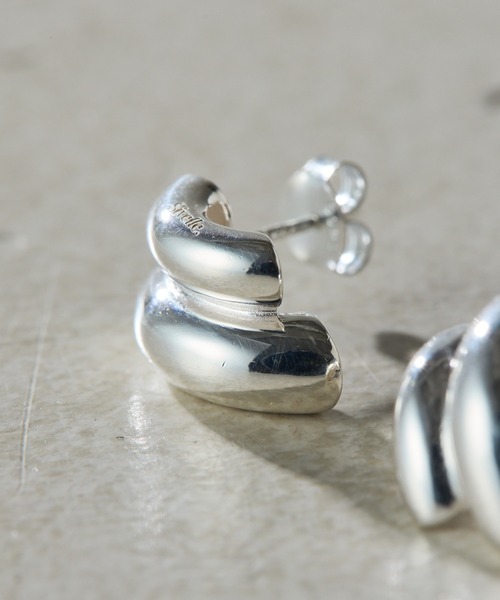 COLLAGE GALLARDAGALANTE（コラージュガリャルダガランテ）の「Sivelle./Silver925タイルピアス（ピアス（両耳用）・レディース・シルバー・FREE）」の10枚目の写真