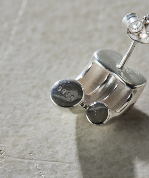 COLLAGE GALLARDAGALANTE（コラージュガリャルダガランテ）の「Sivelle./Silver925タイルピアス（ピアス（両耳用）・レディース・シルバー・FREE）」の12枚目の写真