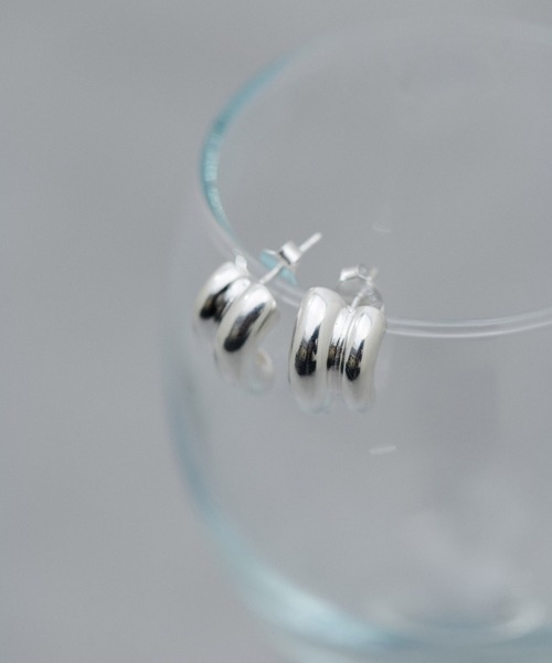 COLLAGE GALLARDAGALANTE（コラージュガリャルダガランテ）の「Sivelle./Silver925タイルピアス（ピアス（両耳用）・レディース・シルバー・FREE）」の8枚目の写真