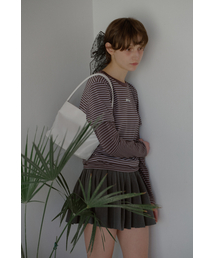 LETERIE LOGO EMBROIDERY TOTE BAG_WHITE