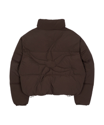 TCM starfish logo puffer jacket (brown)