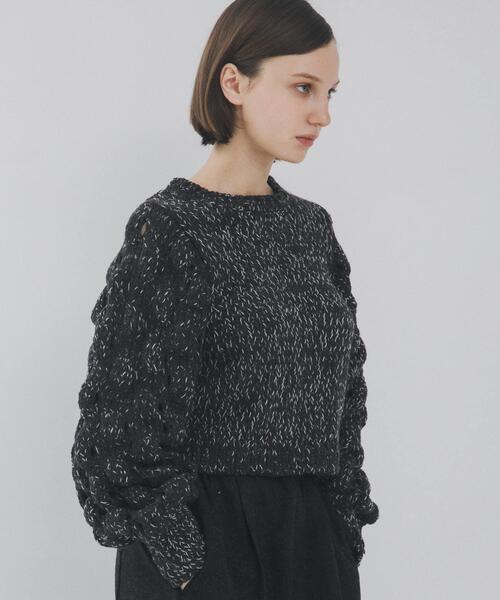 LAATO（ラート）の「lantern long sleeve knit（ニット/セーター・レディース・アイボリー/ブラック・FREE）」の8枚目の写真