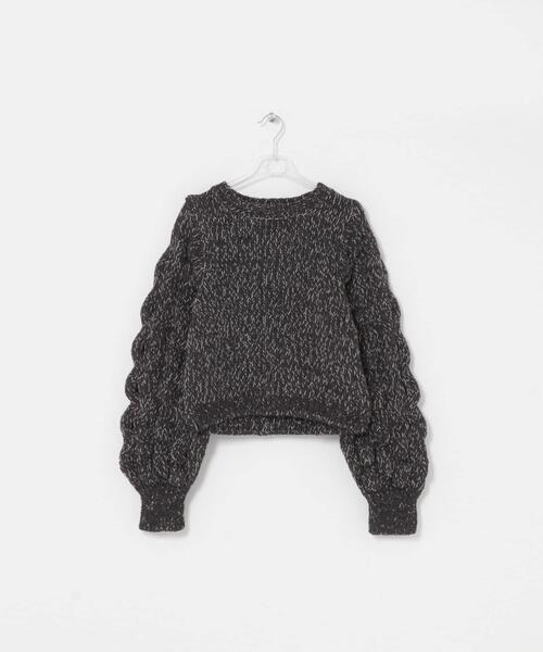 LAATO（ラート）の「lantern long sleeve knit（ニット/セーター・レディース・アイボリー/ブラック・FREE）」の10枚目の写真