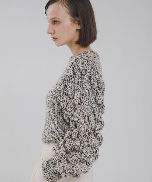 LAATO（ラート）の「lantern long sleeve knit（ニット/セーター・レディース・アイボリー/ブラック・FREE）」の13枚目の写真