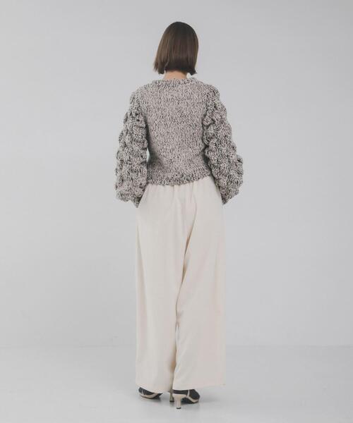 LAATO（ラート）の「lantern long sleeve knit（ニット/セーター・レディース・アイボリー/ブラック・FREE）」の15枚目の写真