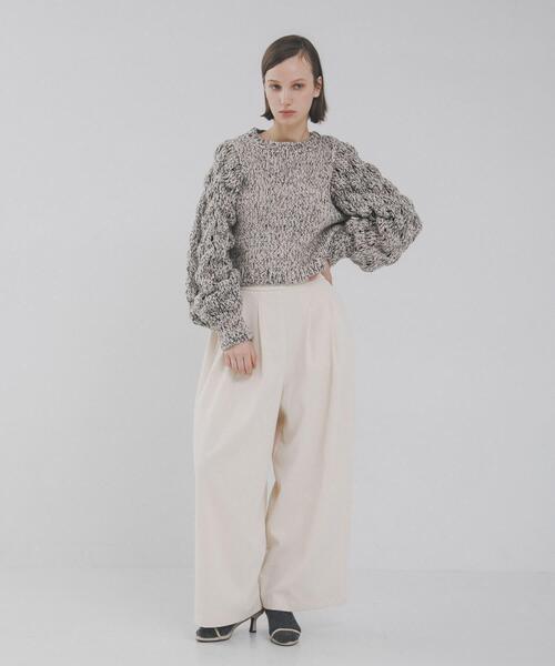 LAATO（ラート）の「lantern long sleeve knit（ニット/セーター・レディース・アイボリー/ブラック・FREE）」の16枚目の写真