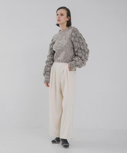 LAATO（ラート）の「lantern long sleeve knit（ニット/セーター・レディース・アイボリー/ブラック・FREE）」の17枚目の写真