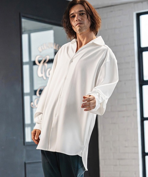 CAMBIO（カンビオ）の「ms6380-Long Length Shirts ロングシャツ