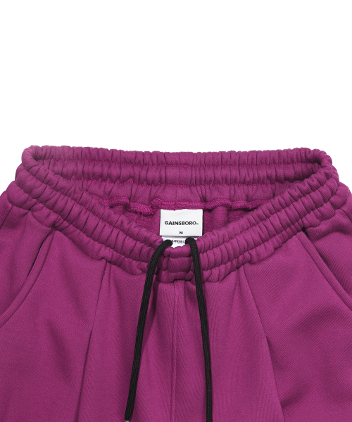 GAINSBORO(ゲインズボロ)の「ワンタックワイドスウェットパンツ_マゼンタ(スウェットパンツ・レディース・その他・S/M/L/XL)」の4枚目の写真