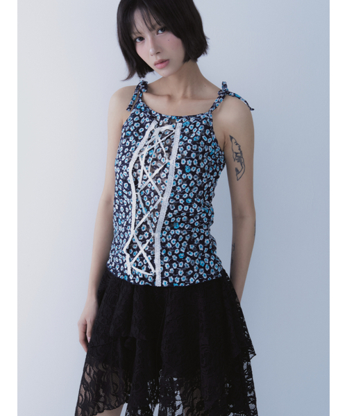 SETSETSET(セットセットセット)の「SARA LACE UP SLEEVELESS(Tシャツ/カットソー・レディース・その他・ONE SIZE)」の9枚目の写真