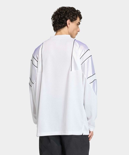 adidas（アディダス）の「長袖ジャージー / ジャージ / アディダスオリジナルス adidas Originals（Tシャツ/カットソー・メンズ・ホワイト/ブラック・XX-LARGE/3XL/LARGE/MEDIUM/SMALL/X-LARGE/X-SMALL）」の3枚目の写真