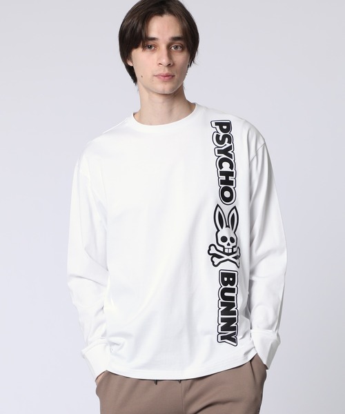 Psycho Bunny(サイコバニー)の「コミックアートグラフィック ロングスリーブTシャツ(Tシャツ/カットソー・メンズ・ダークブルー/ホワイト/ブラック・MEDIUM/LARGE/X-LARGE/SMALL)」の2枚目の写真