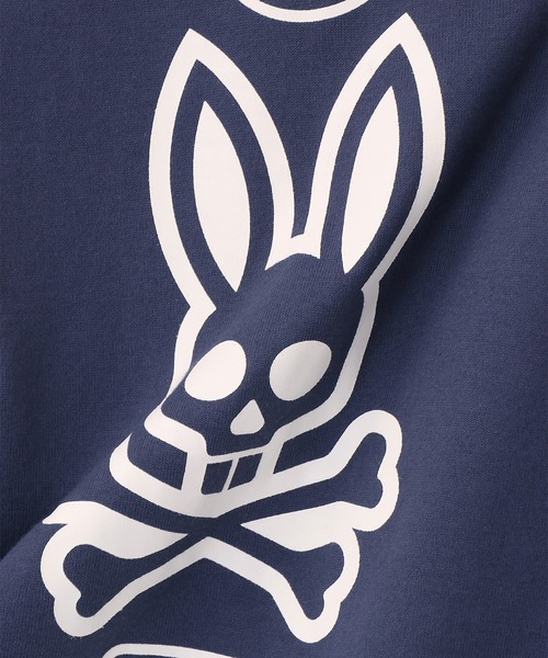Psycho Bunny(サイコバニー)の「コミックアートグラフィック ロングスリーブTシャツ(Tシャツ/カットソー・メンズ・ダークブルー/ホワイト/ブラック・MEDIUM/LARGE/X-LARGE/SMALL)」の19枚目の写真