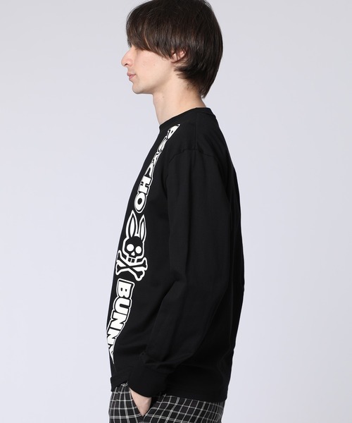 Psycho Bunny(サイコバニー)の「コミックアートグラフィック ロングスリーブTシャツ(Tシャツ/カットソー・メンズ・ダークブルー/ホワイト/ブラック・MEDIUM/LARGE/X-LARGE/SMALL)」の8枚目の写真