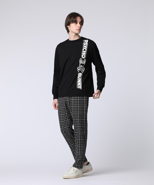 Psycho Bunny(サイコバニー)の「コミックアートグラフィック ロングスリーブTシャツ(Tシャツ/カットソー・メンズ・ダークブルー/ホワイト/ブラック・MEDIUM/LARGE/X-LARGE/SMALL)」の10枚目の写真
