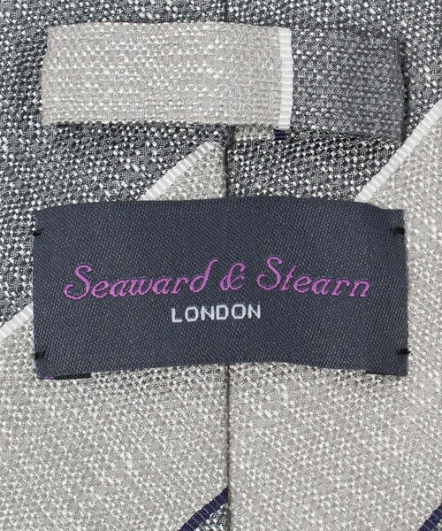 Seaward&stearn(シーワードスターン)の「<Seaward & Stearn>8.0cm ストライプ4 ネクタイ(ネクタイ・メンズ・ライトグレー・FREE)」の5枚目の写真