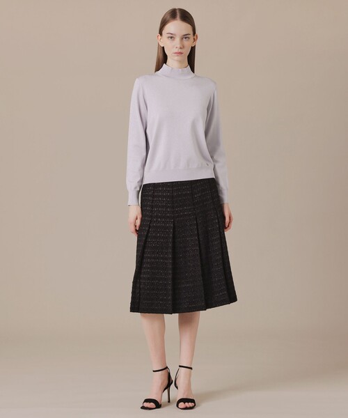 MACKINTOSH LONDON(マッキントッシュ ロンドン)の「シルキーラメニットタートルネック(ニット/セーター・レディース・ブルー系その他2/ブラック/グレー系その他・40/38)」の4枚目の写真