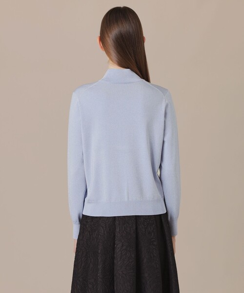 MACKINTOSH LONDON(マッキントッシュ ロンドン)の「シルキーラメニットタートルネック(ニット/セーター・レディース・ブルー系その他2/ブラック/グレー系その他・40/38)」の11枚目の写真