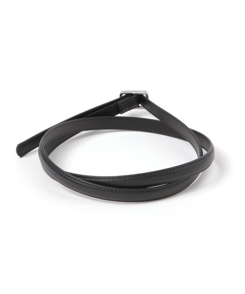 GLOBAL WORK（グローバルワーク）の「スクエアピンレスバックルベルト/633731（ベルト・レディース・ブラック系その他/ブラック/ダークブラウン・FREE）」の4枚目の写真