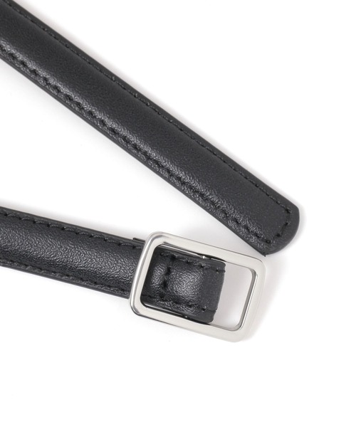 GLOBAL WORK（グローバルワーク）の「スクエアピンレスバックルベルト/633731（ベルト・レディース・ブラック系その他/ブラック/ダークブラウン・FREE）」の6枚目の写真