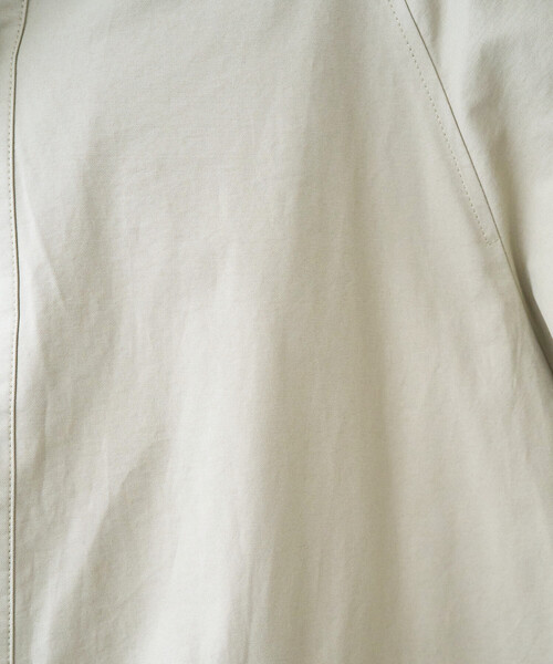 FREAK'S STORE（フリークスストア）の「限定展開　スタンドカラー ロングコート（ステンカラーコート・レディース・ベージュ/ブラック/オリーブ・ﾌﾘ-）」の7枚目の写真